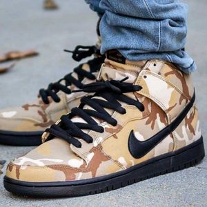 Nike SB Dunk High Pro Desert Camo Parachute Beige